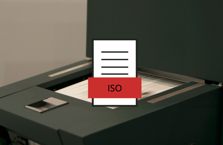 Impression offset avec pictogramme de norme ISO